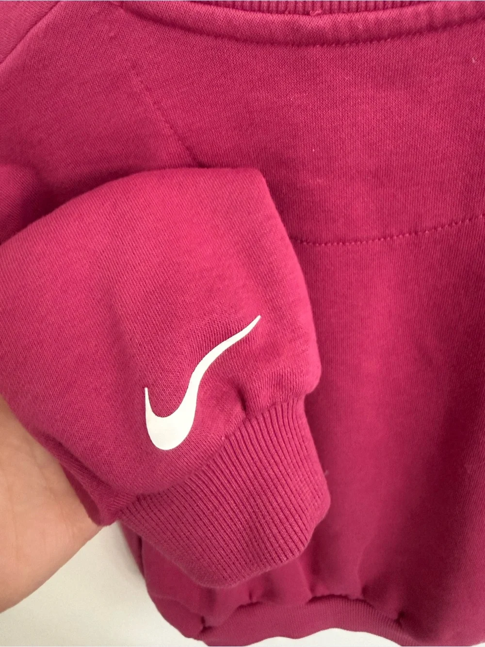 Nike - 5-6y (M) - logo sweatshirt with ruffle sleeves